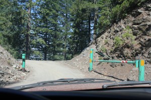 Driving through the Green Gate.